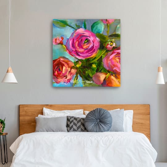 Roses Still Life III Canvas Giclee